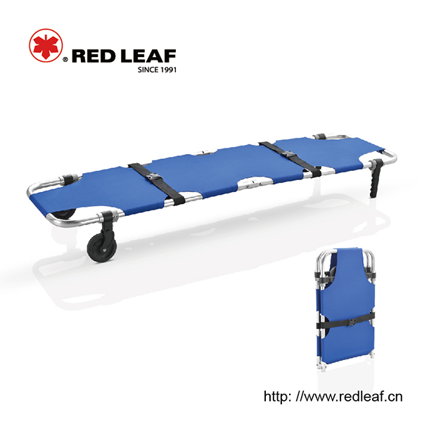 High-strength aluminum alloy foldaway stretcher