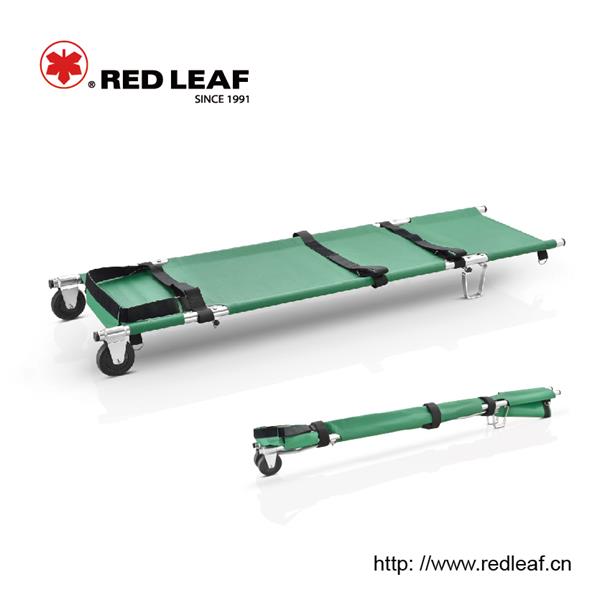 Portable Military Aluminum Alloy Folding Stretcher with Shoulder Strap